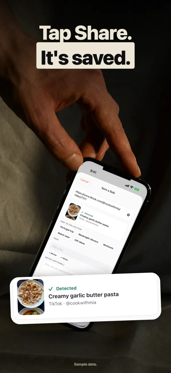 ReelSave app screen: Save in one tap